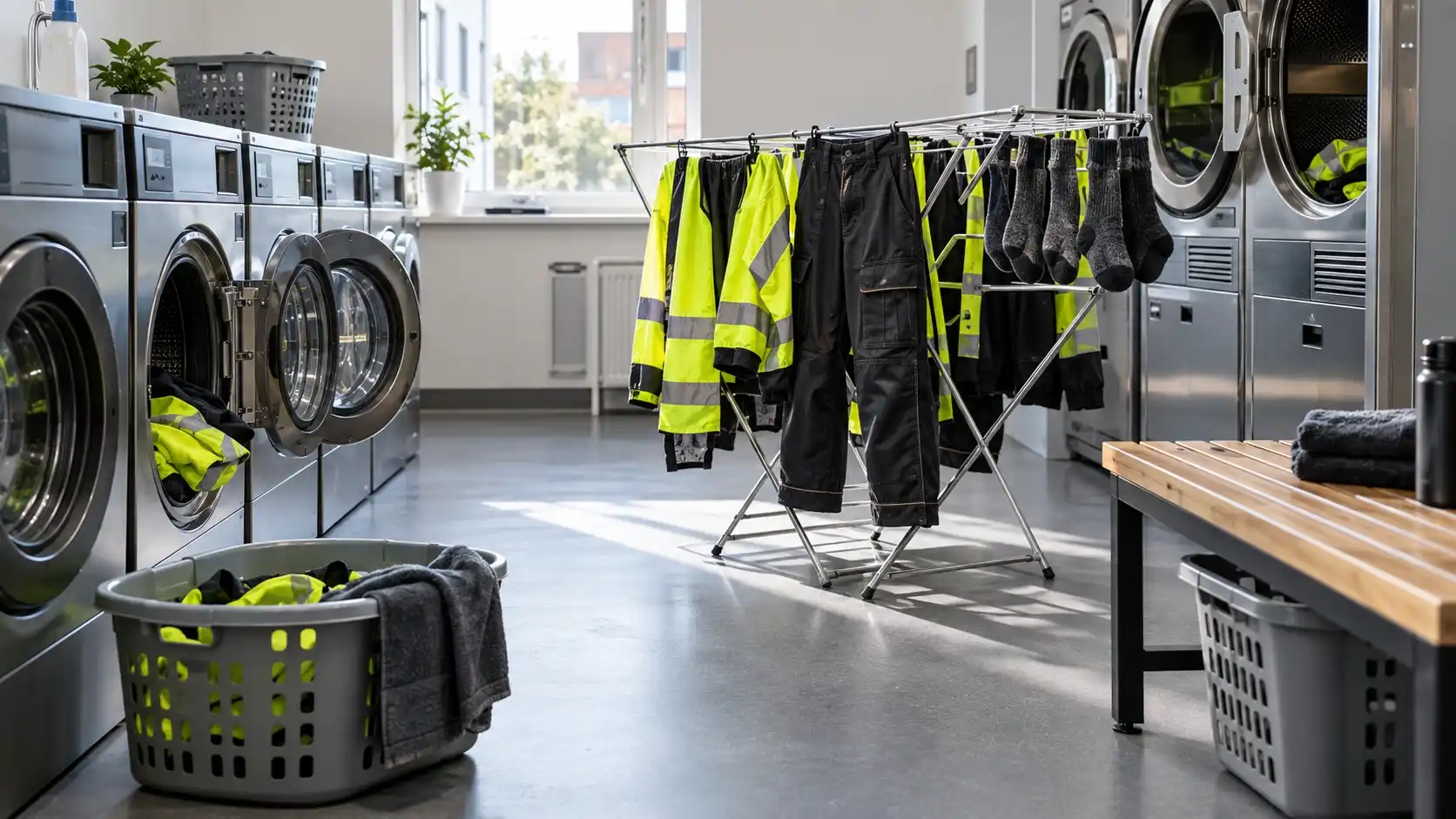 Laundry, drying and the workwear problem
