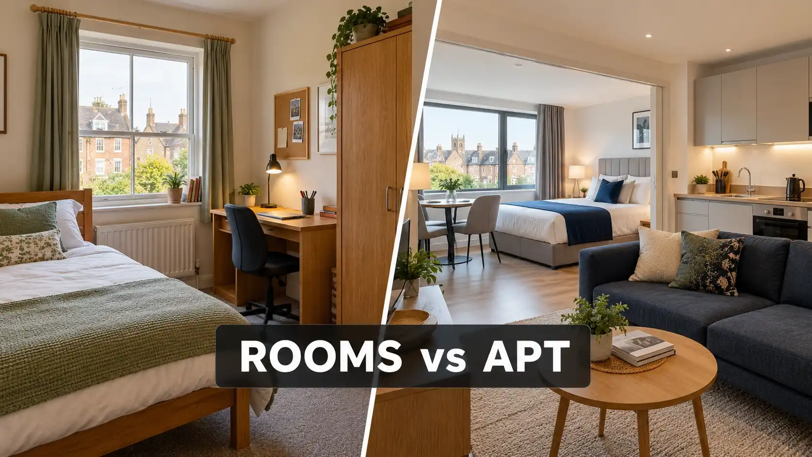 Rooms to Rent in Bridgwater vs Serviced Apartments- Costs